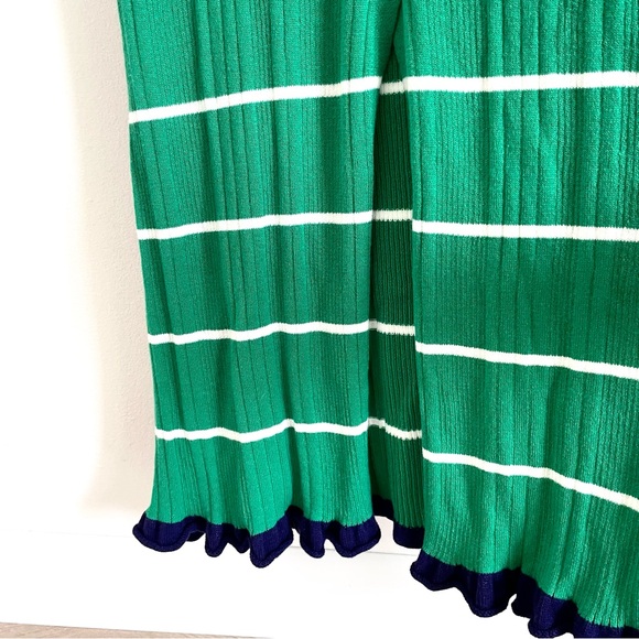 Anthropologie Daily Practice Sweater Midi Dress In Green Stripe Size S NWT - Picture 11 of 13